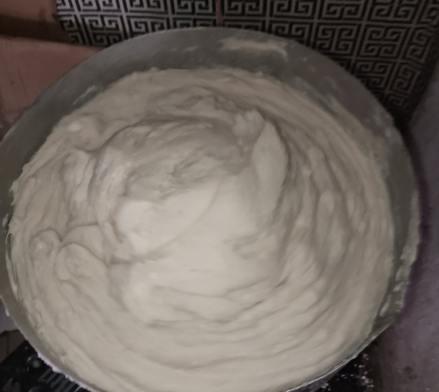 Fresh fufu being prepared in our Lagos kitchen